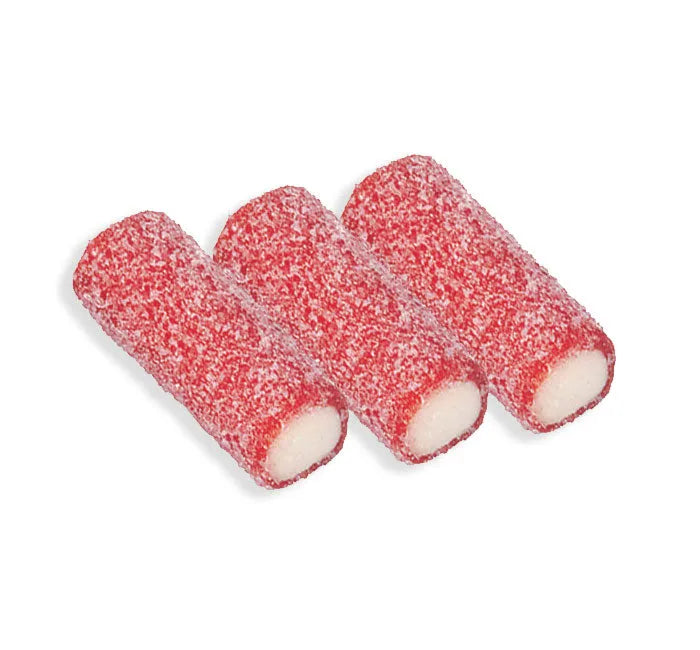 Vidal Sour Strawberry Filled Licorice Bites: 1KG Bag