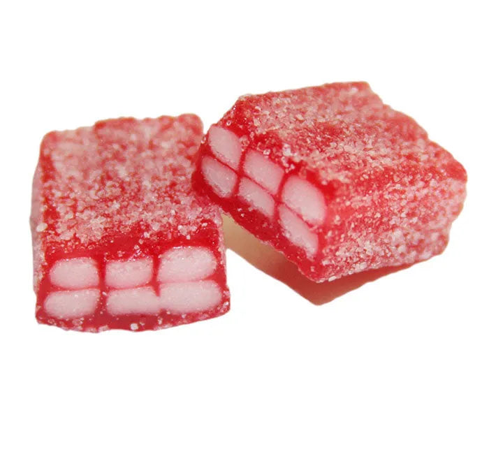 Vidal Strawberry Licorice Bricks: 1KG Bag