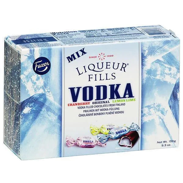 Vodka Liqueur Filled Chocolate Assortment: 5.3-Ounce Box