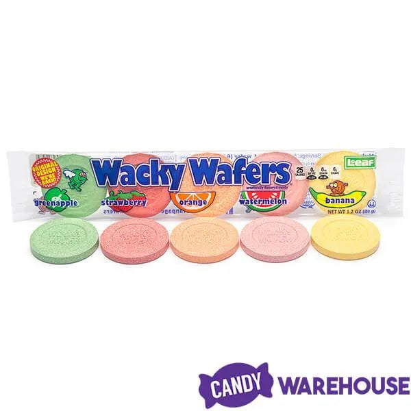 Wacky Wafers Candy 1.2-Ounce Packs: 24-Piece Box