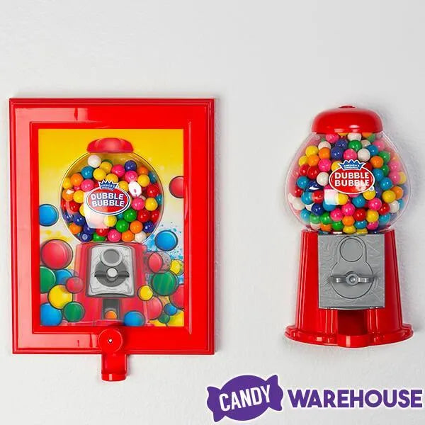 Wall Mounted 10.5-Inch Gumball Machine Dispenser with Gumballs