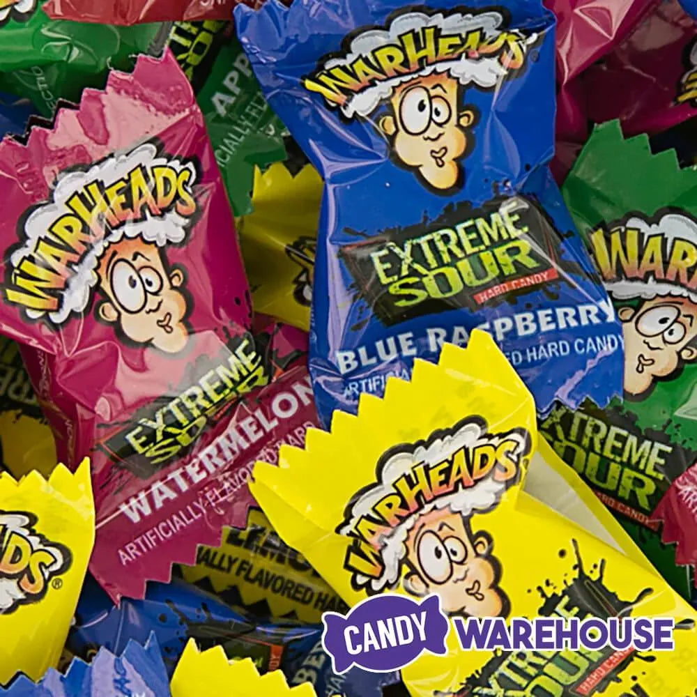 WarHeads Extreme Sour Hard Candy Packs Bulk: 30LB Case