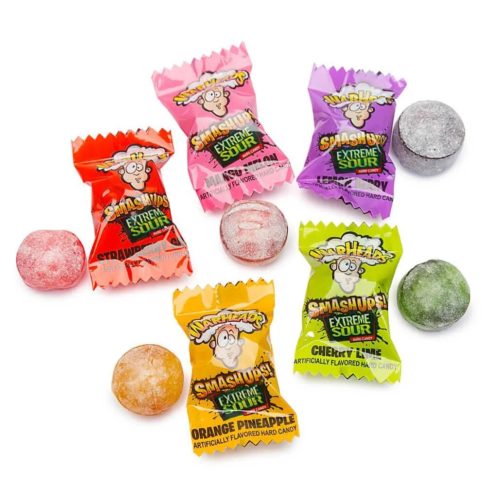 WarHeads Smashups Extreme Sour Hard Candy 3.25-Ounce Packs: 12-Piece Box