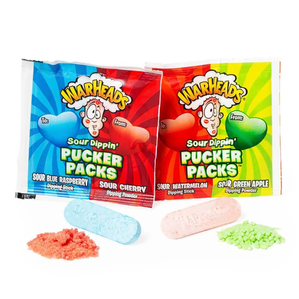 Warheads Sour Candies Classroom Exchange Packs: 12-Piece Box