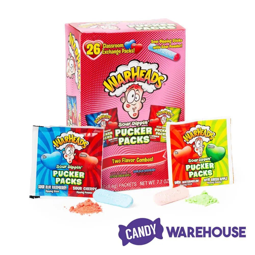 Warheads Sour Candies Classroom Exchange Packs: 12-Piece Box