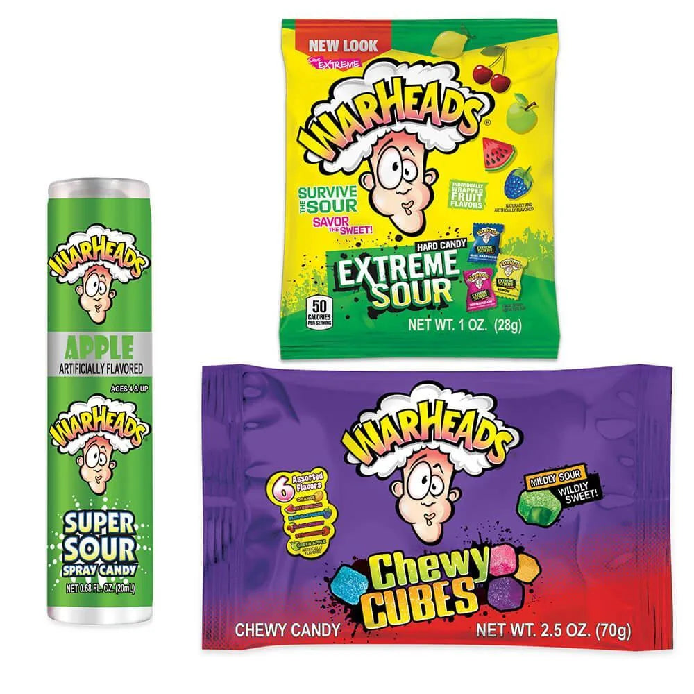 WarHeads Sour Candy Filled Plastic Heart