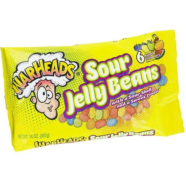 WarHeads Sour Jelly Beans: 14-Ounce Bag