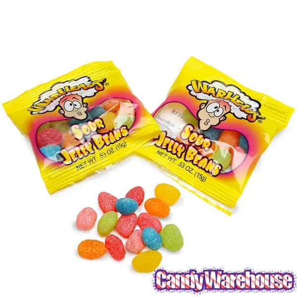 WarHeads Sour Jelly Beans Snack Packs: 5LB Bag