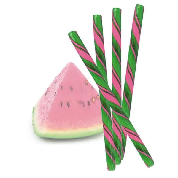 Watermelon Hard Candy Sticks: 100-Piece Box