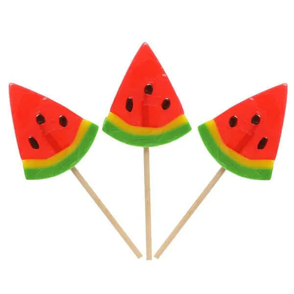 Watermelon Wedge Lollipops: 24-Piece Display