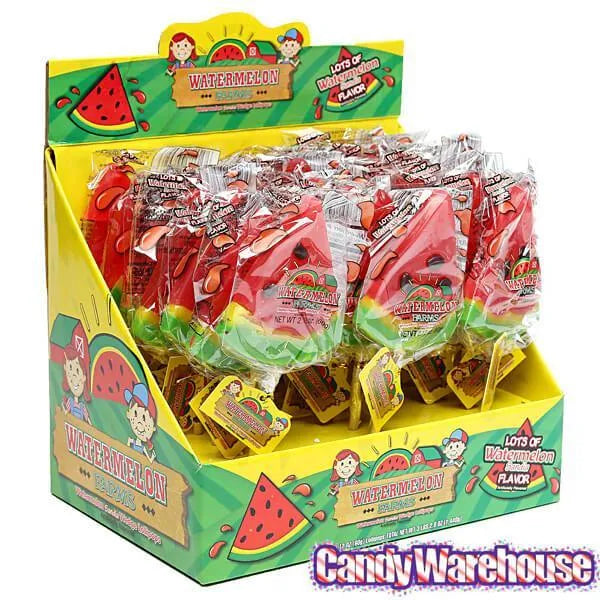 Watermelon Wedge Lollipops: 24-Piece Display