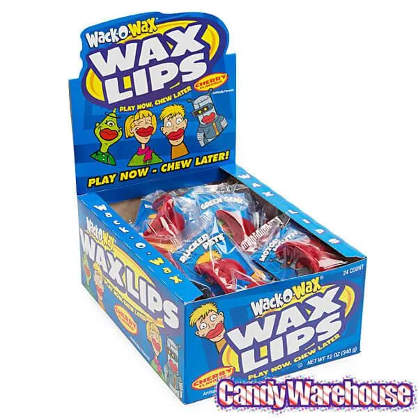 Wax Lips Candy: 24-Piece Box