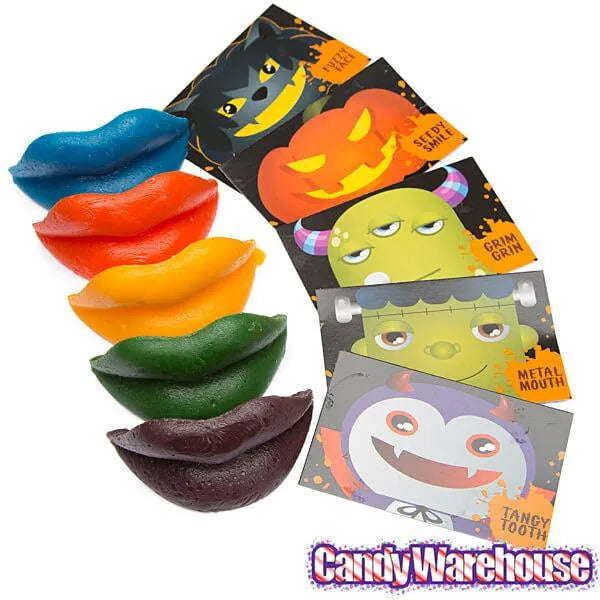 Wax Lips Halloween Candy: 24-Piece Box