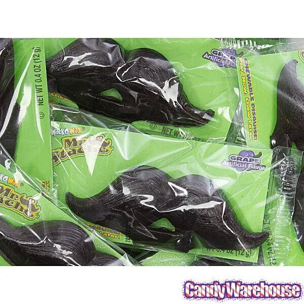 Wax Mustache Candy: 24-Piece Box