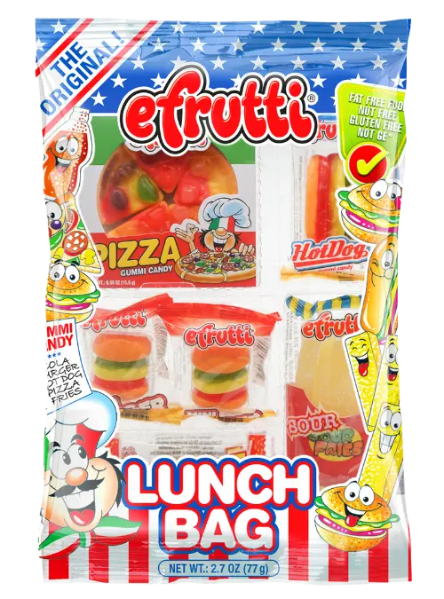 Efrutti Gummi Lunch Peg Bag: 12-Piece Case