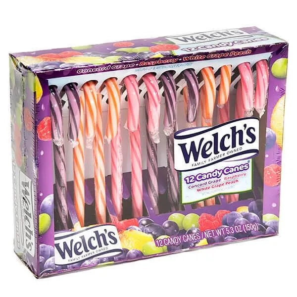 Welch's Candy Canes: 12-Piece Box