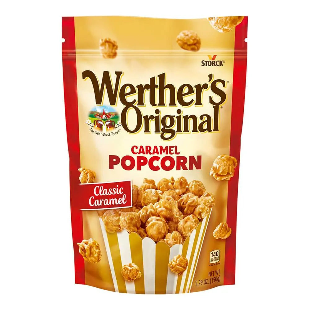 Werther's Original Caramel Popcorn Candy Packs: 10-Piece Box