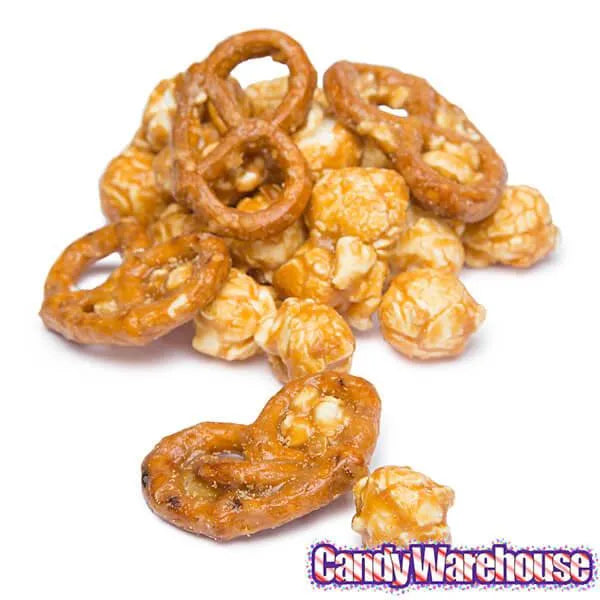 Werther's Original Caramel Popcorn with Sea Salt Pretzels Candy Packs: 6-Piece Box