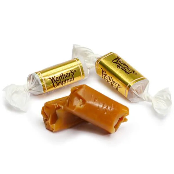 Werther's Original Chewy Caramels Candy 2.4-Ounce Peg Bags: 12-Piece Case