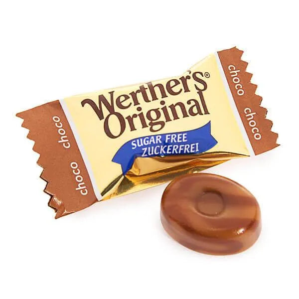 Werther's Original Sugar Free Caramel Chocolate Hard Candy: 1.75LB Box