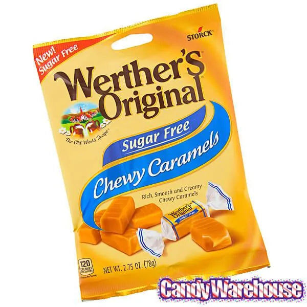 Werther's Original Sugar Free Chewy Caramels Candy: 2LB Box