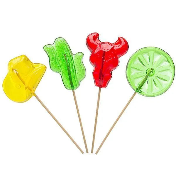 Western Hard Candy Lollipops: 12-Piece Bag