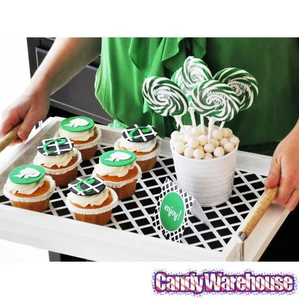 Whirly Pop 1.5-Ounce Swirl Suckers - Green: 24-Piece Display