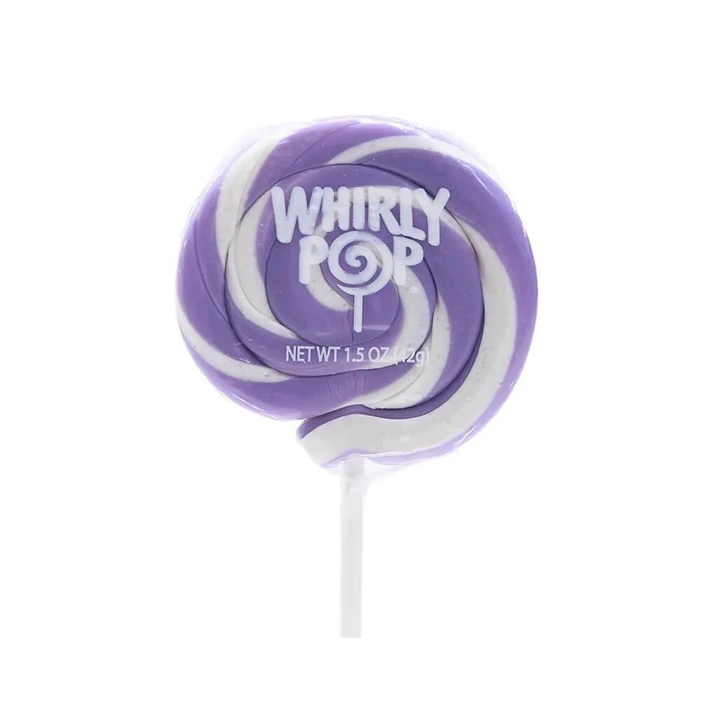 Whirly Pop 1.5-Ounce Swirl Suckers - Lavender Purple: 24-Piece Display