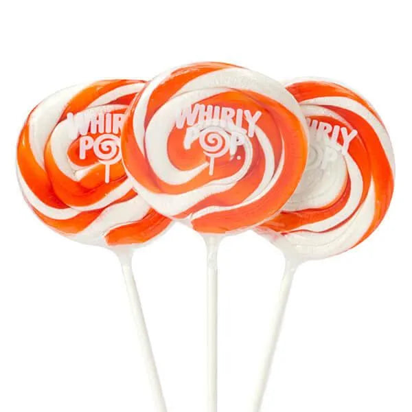 Whirly Pop 1.5-Ounce Swirl Suckers - Orange: 24-Piece Display