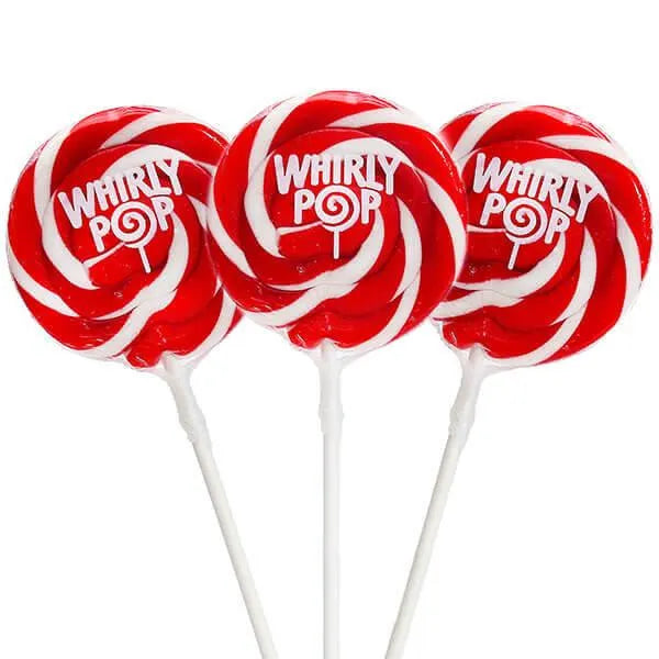 Whirly Pop 1.5-Ounce Swirl Suckers - Red: 24-Piece Display