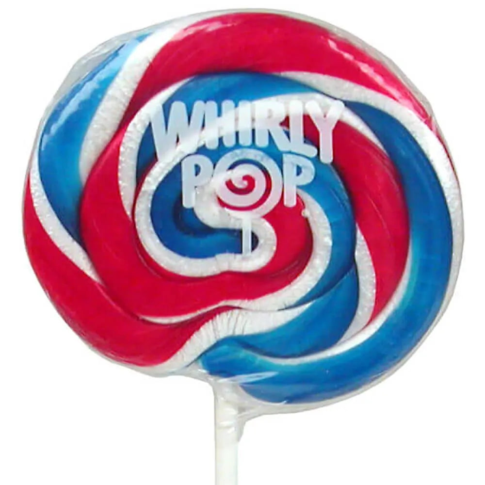 Whirly Pop 1.5-Ounce Swirl Suckers - USA: 24-Piece Display