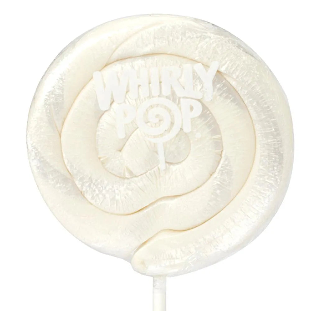 Whirly Pop 1.5-Ounce Swirl Suckers - White: 24-Piece Display