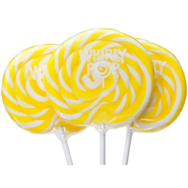 Whirly Pop 1.5-Ounce Swirl Suckers - Yellow: 24-Piece Display