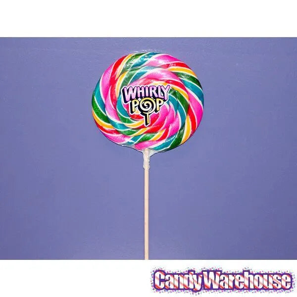 Whirly Pop 24-Ounce Swirl Suckers - Rainbow: 10-Piece Case