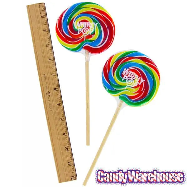 Whirly Pop 3-Ounce Swirl Suckers - Rainbow: 48-Piece Case