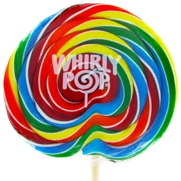 Whirly Pop 6-Ounce Swirl Suckers - Rainbow: 36-Piece Case