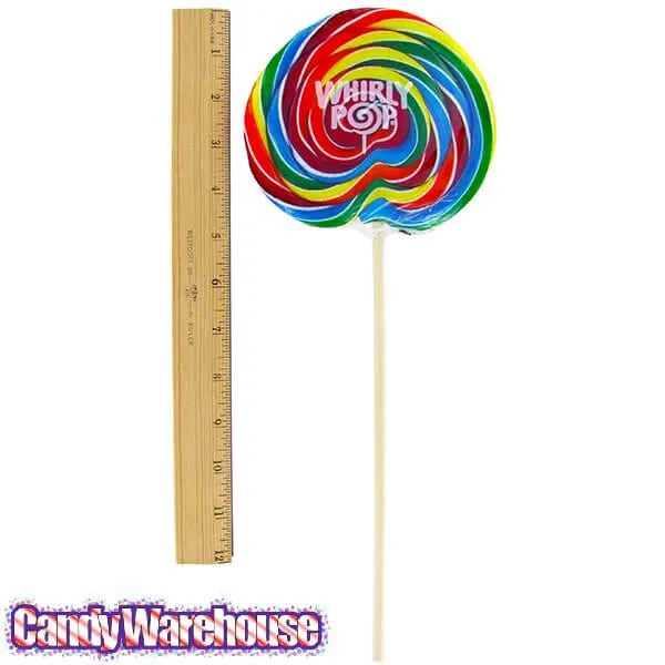 Whirly Pop 6-Ounce Swirl Suckers - Rainbow: 36-Piece Case