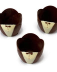 White and Dark Chocolate Tuxedo Cups: 6-Piece Box