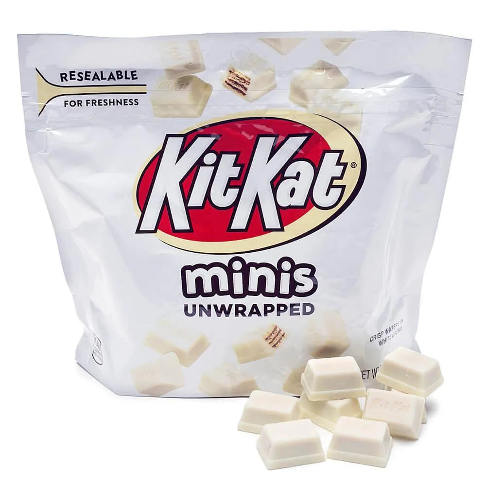 White Chocolate Kit Kat Minis Candy: 7.6-Ounce Bag