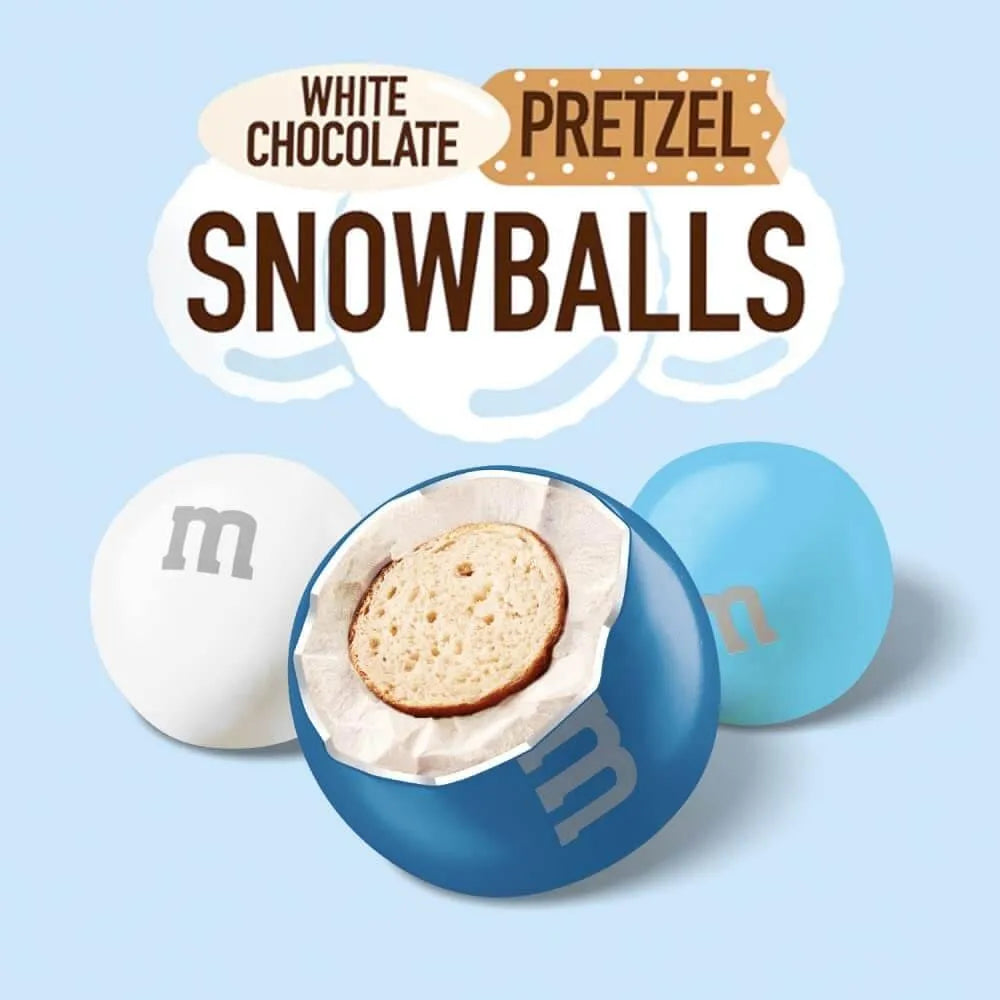 White Chocolate Pretzel Snowball M&M's: 7.4 Ounce Bag