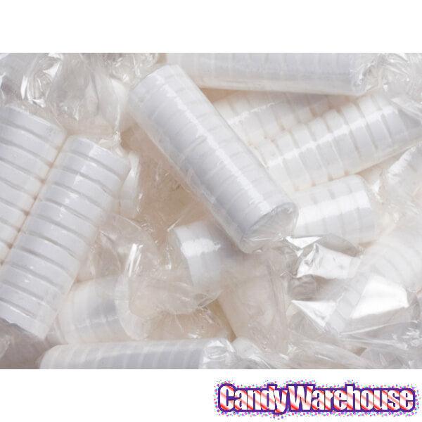 White "Just Married" Candy Rolls: 5LB Bag