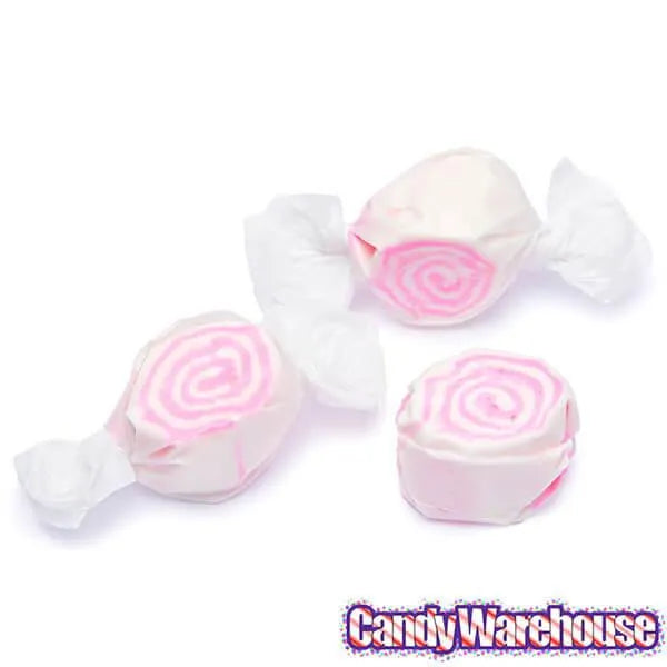 White with Pink Swirls Taffy: 3LB Bag