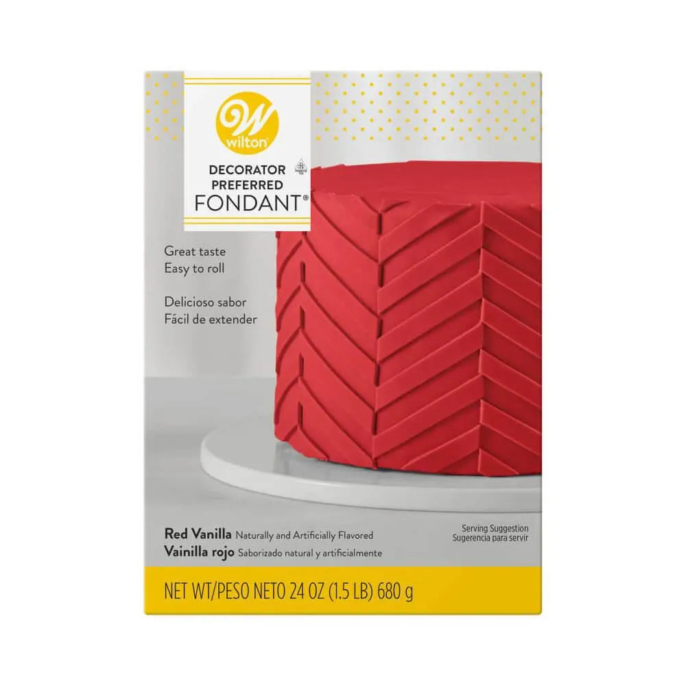 Wilton Decorator Preferred Fondant - Red: 24-Ounce Package