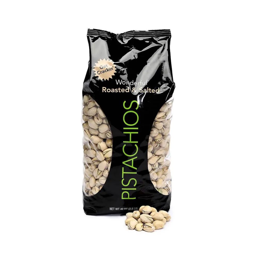 Wonderful Roasted and Salted Pistachios: 2.5LB Bag