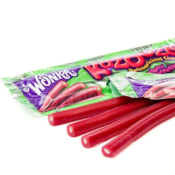 Wonka KazoOZles Candy Ropes - Strawberry Watermelon: 24-Piece Box