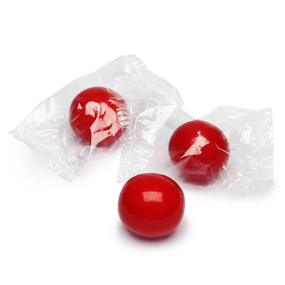 Wrapped 1-Inch Gumballs - Apple Red: 200-Piece Bag