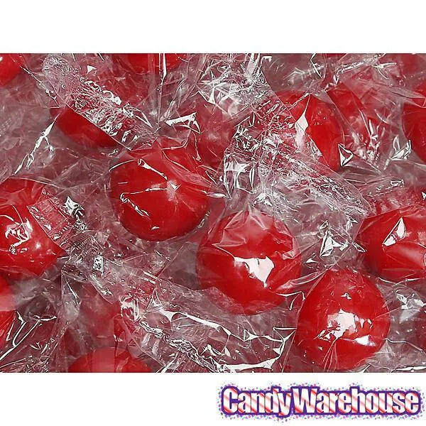 Wrapped 1-Inch Gumballs - Apple Red: 200-Piece Bag