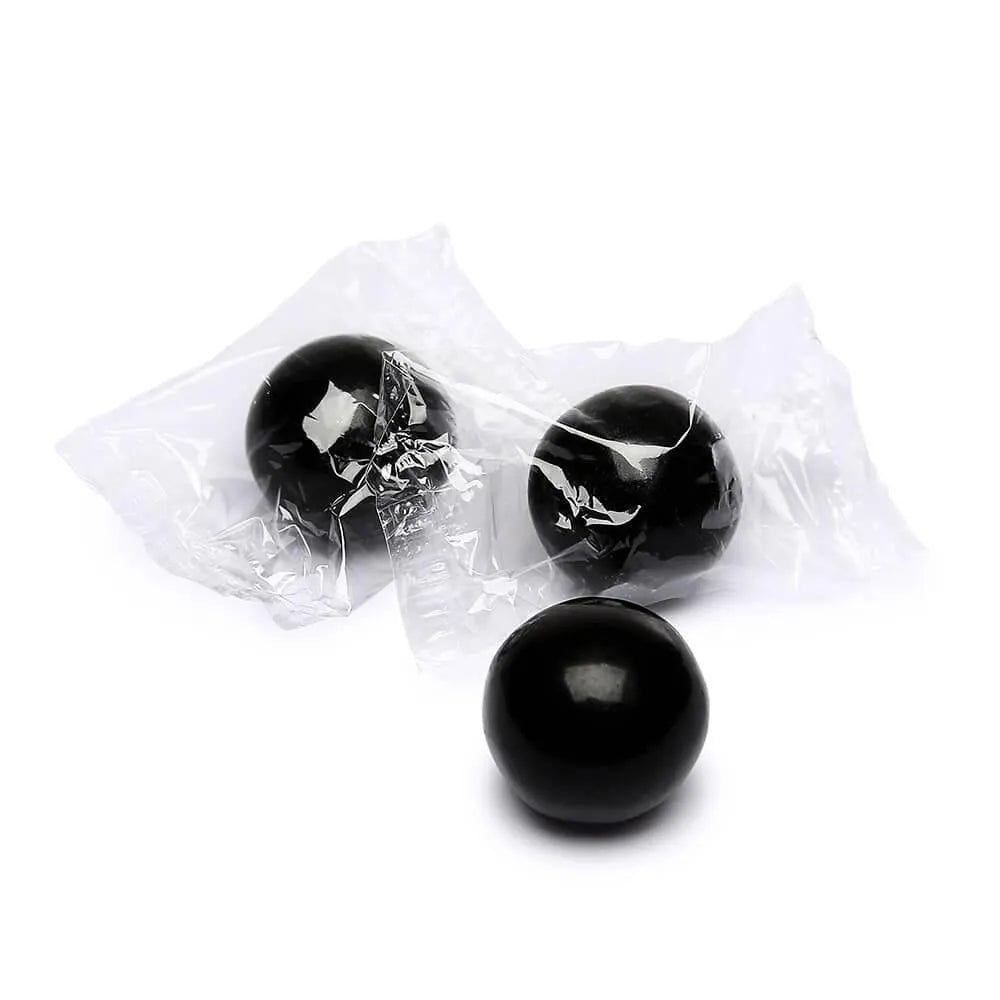 Wrapped 1-Inch Gumballs - Jet Black: 200-Piece Bag