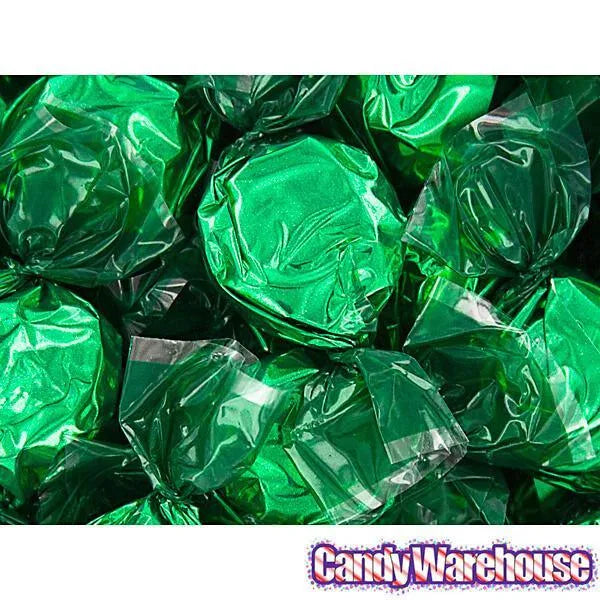 Wrapped Hard Candy Ovals - Green - Lime: 5LB Bag