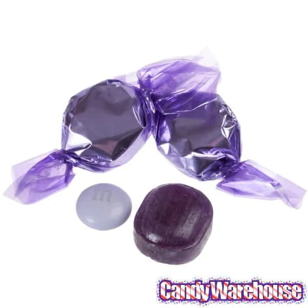 Wrapped Hard Candy Ovals - Lavender Purple - Grape: 5LB Bag